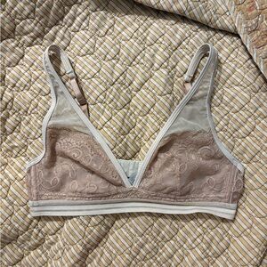 Mey Lace Bralette in Soft Pink and Nude Size Extra Small